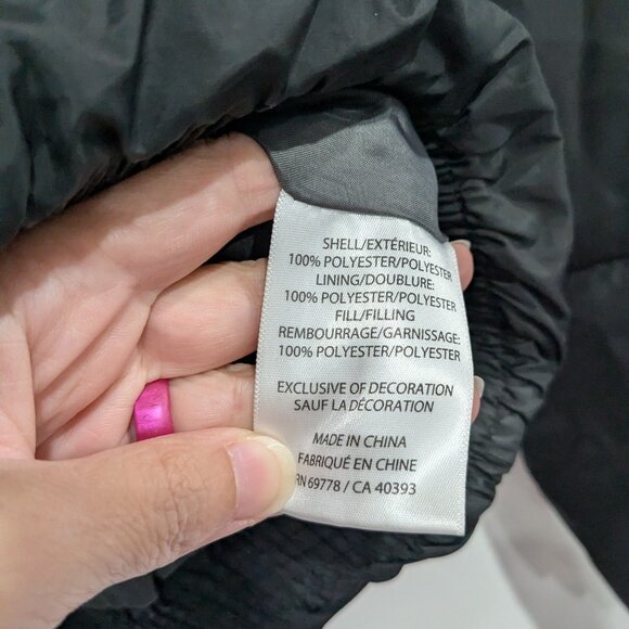 LCKR Foot Locker Hooded Synthetic Fill Puffer Jacket Black Size Small - Picture 3 of 5